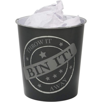 MantraRaj Small Bin It Waste Paper Bin 2.5L Round Trash Can Lightweight Plastic Rubbish Bin