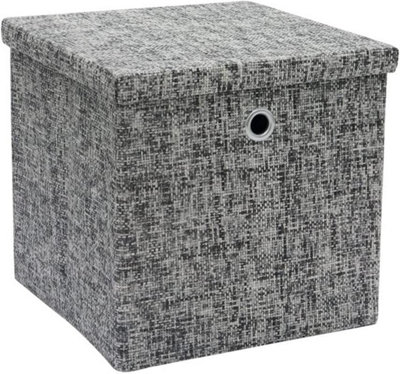 Square Desktop Box Home Sundries Organizer Basket Foldable Mini Storage Bin  Multi purpose storage basket