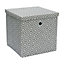 MantraRaj Square Storage Box Argyle Foldable Paper Collapsible Cubes Folding Storage Baskets Bin For Bedroom Home Multipurpose Use
