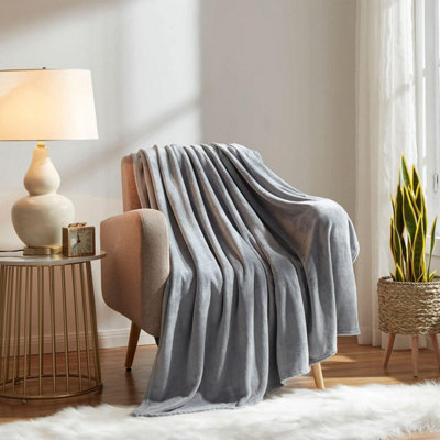 Extra Large Super Soft Reversible Fleece Blanket – Double/King Size – Choice Of Colors – Shop-direct-24