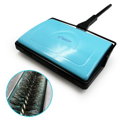 Manual Carpet Sweeper with Detachable Cleaning Comb Cordless Carpet ...