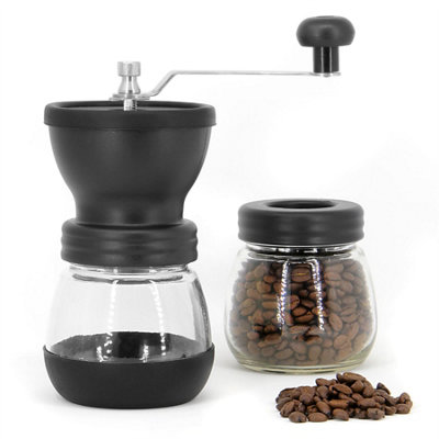 Manual Coffee Bean Grinder Adjustable Coarseness Ceramic Hand Held Mill ...