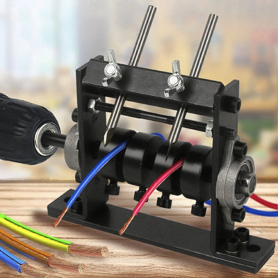 Diy Drill Powered Wire Stripping Machinenull