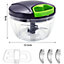 Manual Food Chopper Pull String with Handle and Cover