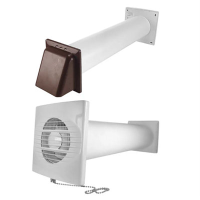 Manual Pull-Cord Fan Kit - RICO Through-Wall Extractor with Colour ...