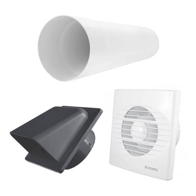 Manual Pull-Cord Fan Kit - RICO Through-Wall Extractor with Colour ...