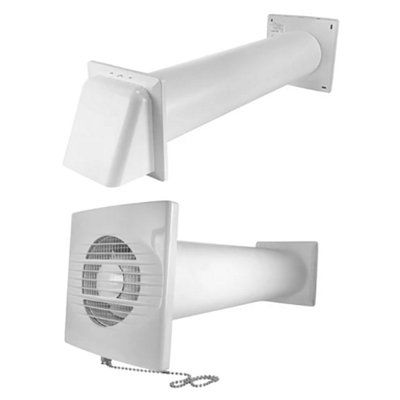 Manual Pull-Cord Fan Kit - RICO Through-Wall Extractor with Colour ...