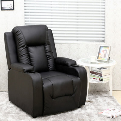 Manual Pushback Recliner Chair With Compact Living Room