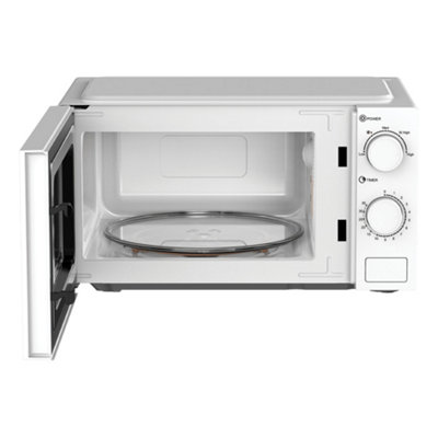 Manual Solo Microwave, 700W, 20 Litre, 35 Minute Timer, White, Igenix IGMS02071W