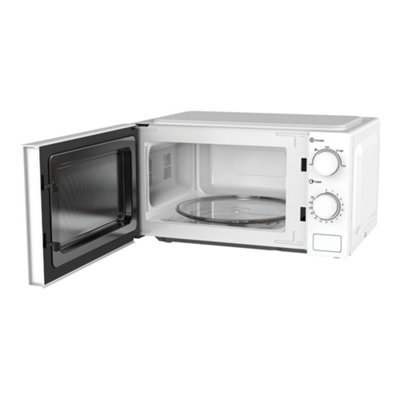 Manual Solo Microwave, 700W, 20 Litre, 35 Minute Timer, White, Igenix IGMS02071W