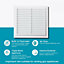 Map Louvre Air Vent Cover White with Fixed Flyscreen 9x6 (229mm x 152mm)
