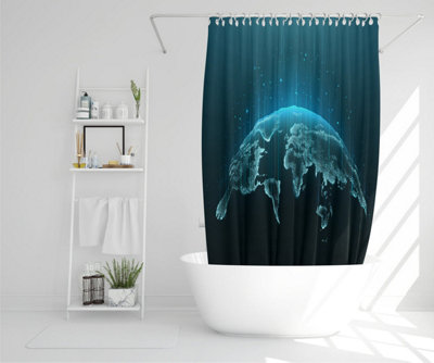 Map of the planet (Shower Curtain) / Default Title Price Comparisons | Compare The Build