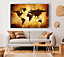 Map Of The World 12 Canvas Print Wall Art - Medium 20 x 32 Inches