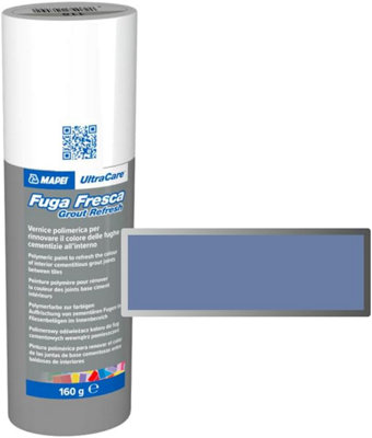 MAPEI Ultracare FUGA Fresca Fresh Escape Polymer Paint to Renew The Color of Cement Joints Bottle 160g - 172 Space Blue