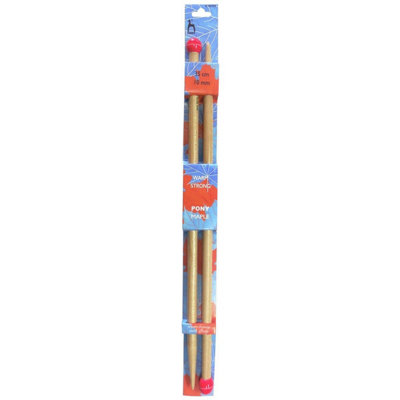MAPLE K/P 35CMX10.00 - Knitting Pins: Single-Ended: Maple: Hand-Painted ...