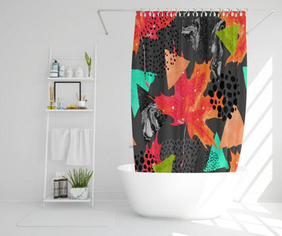 Maple Leaf Geometrics (Shower Curtain) / Default Title Price Comparisons | Compare The Build