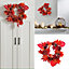 Maple Leaf Wreath Artificial Wreath Decoration with LED Light 40cm