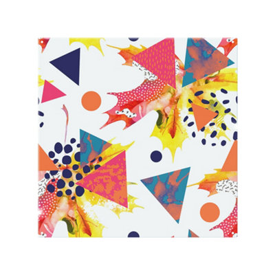 Maple Leaves & Geometric Patterns Splash Back designer style