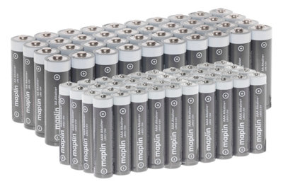 Maplin 40x AA LR6 + 40x LR03 AAA 10 Year Shelf Life High Performance 1.5 V Alkaline Batteries Price Comparisons | Compare The Build