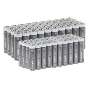 Maplin 40x AA LR6 + 40x LR03 AAA 10 Year Shelf Life High Performance 1.5 V Alkaline Batteries