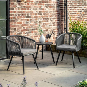 Marbella 2 Seater Bistro Set in Charcoal