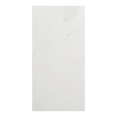Marble 10 Pcs PVC Peel and Stick Wall Tile Waterproof for Kitchen Bathroom Living Room Blacksplash,2mm (T)