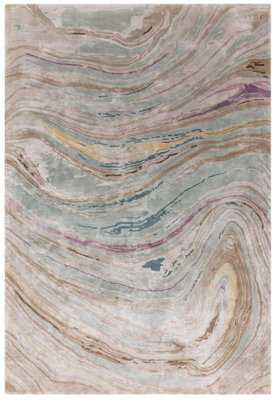 Marble Abstract Modern Handmade Easy to Clean Rug For LivingRoom ...