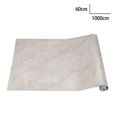 Marble Effect PVC Self Adhesive Wallpaper Roll Waterproof Kitchen Wallpaper