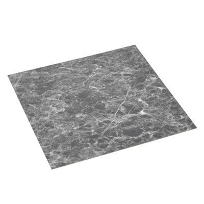 Marble Effect Self Adhesive Vinyl Floor Tiles Set Stick on Floor Tiles,Pack of 24,(L)457.2mm (W) 457.2mm