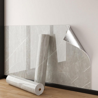 Marble Effect Self-Adhesive Wallpaper Roll, Marble Imitation Self ...