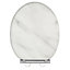Marble Finish Effect Wooden Toilet Seat Heavy Duty Bar Hinge Solid Wood