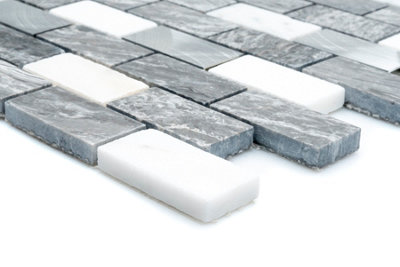 MARBLE LUXE MOSAIC TILE SHEET - House of Mosaics - 4