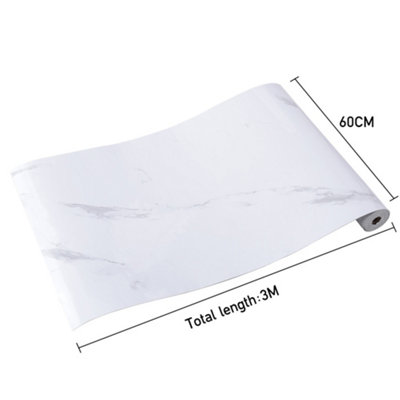 Marble Textured Self Adhesive PVC Wallpaper Roll Background Wall 3M