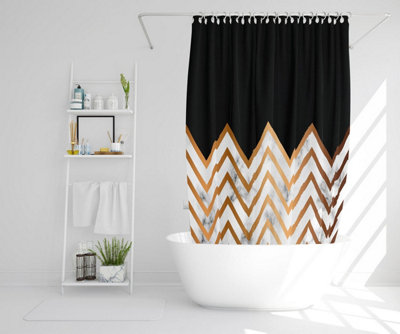 Marble Zig Zag Pattern (Shower Curtain) / Default Title Price Comparisons | Compare The Build