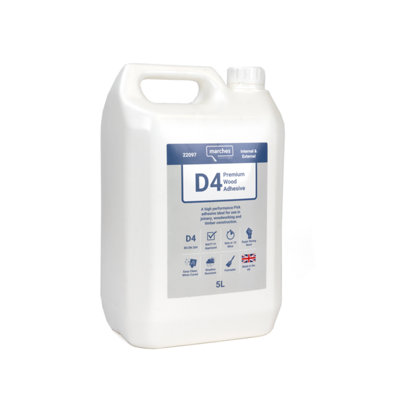 Marches Ironmongery D4 Waterproof Resin Glue - 5L