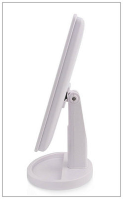 Marco Pau  White Table Top Hollywood Style Vanity Mirror
