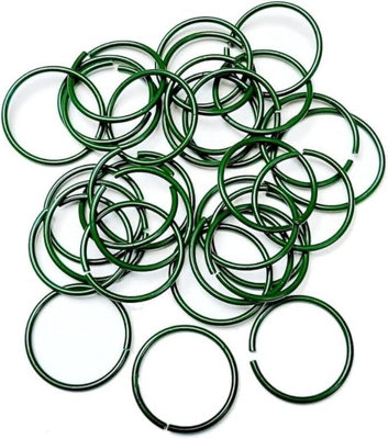 Marco Paul 100pc Coated Wire Plant Rings Circular Plant Supports