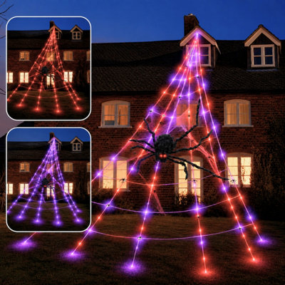 Marco Paul 23ft LED Spider Web Halloween Decoration