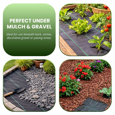 Marco Paul 2m x 10m Garden Weed Control Fabric Sheet