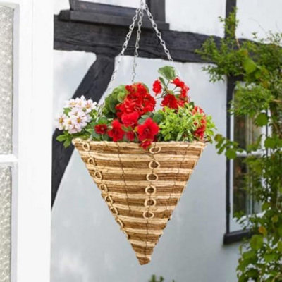 Marco Paul 2pc 14" Cornrope Hanging Basket