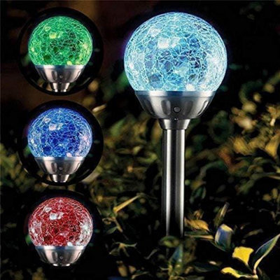 Marco Paul 4pc Solar Powered Globe Lights Outdoor Solar Lights