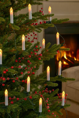 Marco Paul 50pc LED Flickering Candle Christmas String Light Set