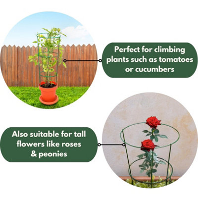 Marco Paul 5pc Plant Grow Support Adjustable Trellis Garden Climbing ...