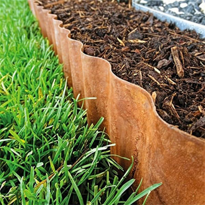 Marco Paul 6m Garden Rust Effect Steel Edging