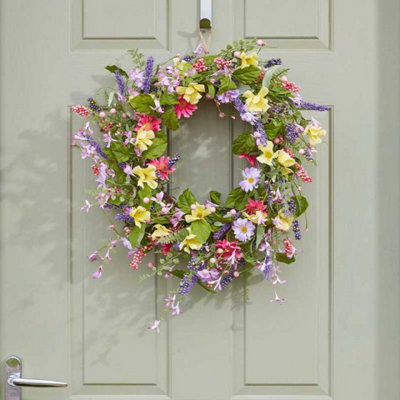 Marco Paul Artificial Lavender Spring Wreath 40cm