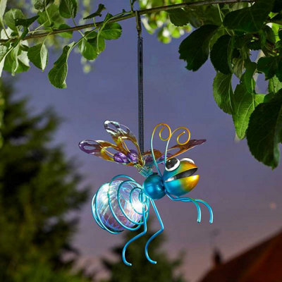 Marco Paul Blue Firefly Solar Ornament