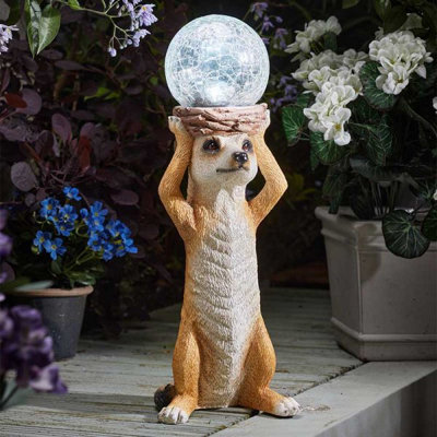 Marco Paul Colour Changing Meerkat Solar Garden Ornament