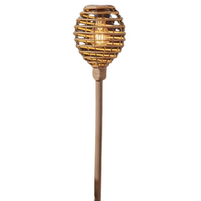 Marco Paul Faux Rattan Stake Solar Light