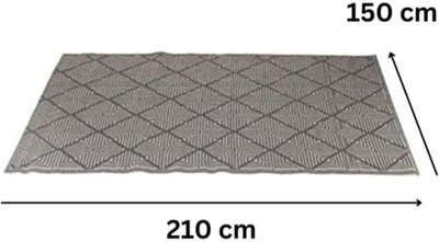 Marco Paul Grey Large Al Fresco Indoor Outdoor Patterned Rug