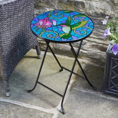 Marco Paul Hummingbird Glass Side Table